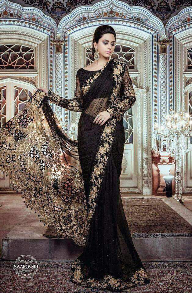 Maria B Chiffon Saree 2018 - Pakistani Dresses Marketplace