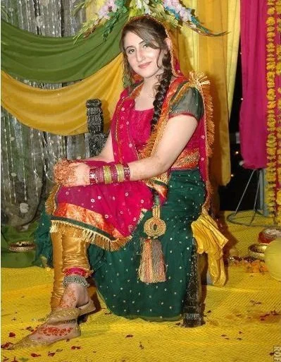 Bargain!Pakistani Stunning Bridal Mehndi Dress Only | eBay