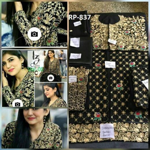 Sanam Baloch Heavy Embroidered Suit
