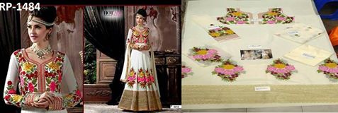 Indian Embroidery Chiffon Dress
