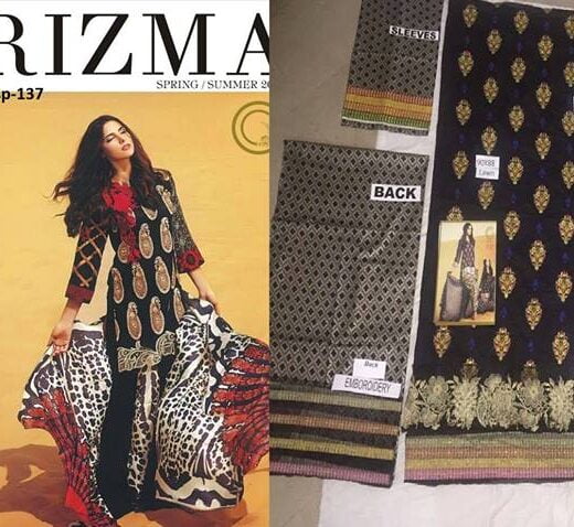 Charizma Embroidered Swiss Voile Collection 2017