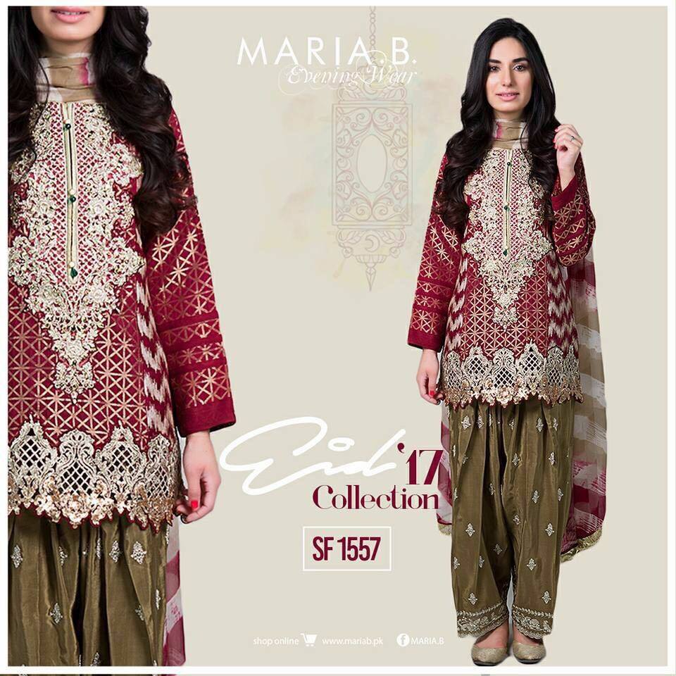 Maria b party wear dress 2017 - Pakistani Dresses Marketplace