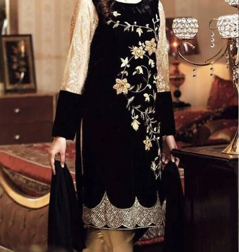 Velvet Pakistani Dress: Velvet Wedding dresses for Women in the USA