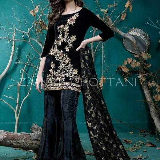 Zainab Chottani Velvet Dress 2018