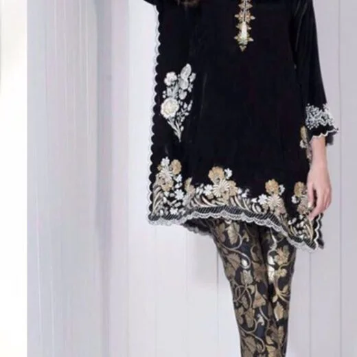 Zainab Chottani Velvet Dress Collection 2018