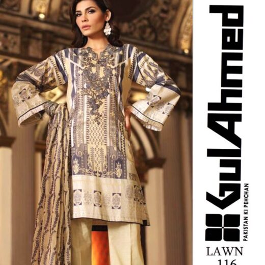 Gul Ahmed Lawn suit 2018