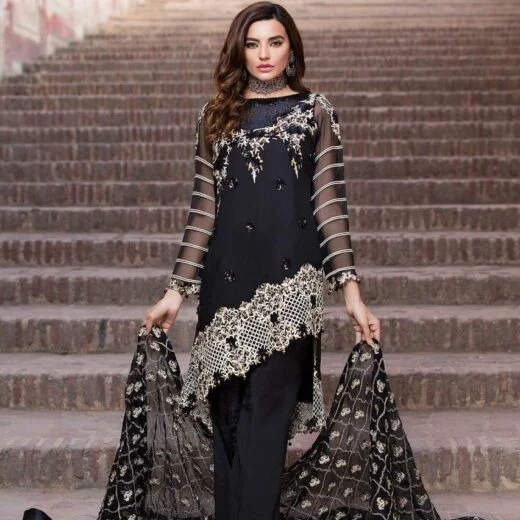 Buy 68/10XL Size Black Net Pakistani Wedding Clothing Online for Women in  Malaysia