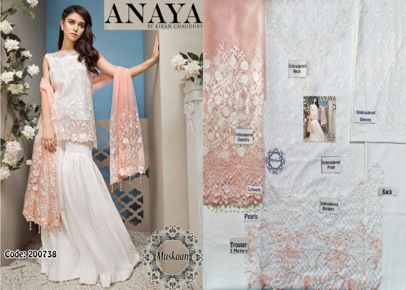 Anaya Chaudry Lawn Collection 2018