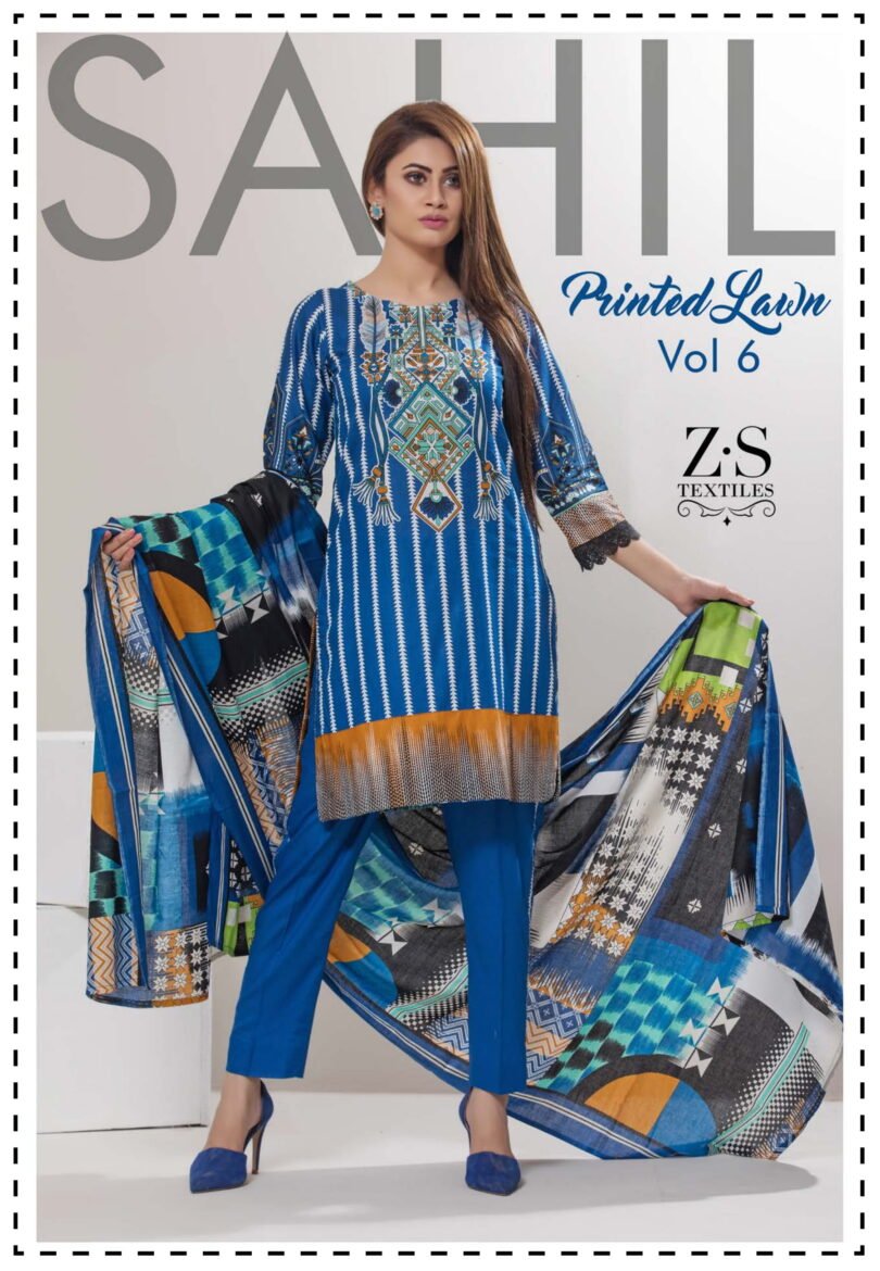 Sahil Printed Lawn By Zs Textiles Volume 6 2018