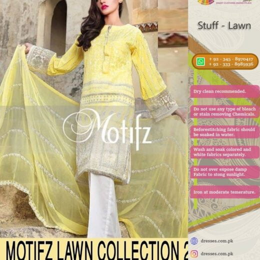 MOTIFZ Latest Lawn Collection 2018