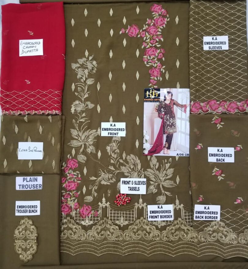 Maryams Chiffon Suit Collection 2018