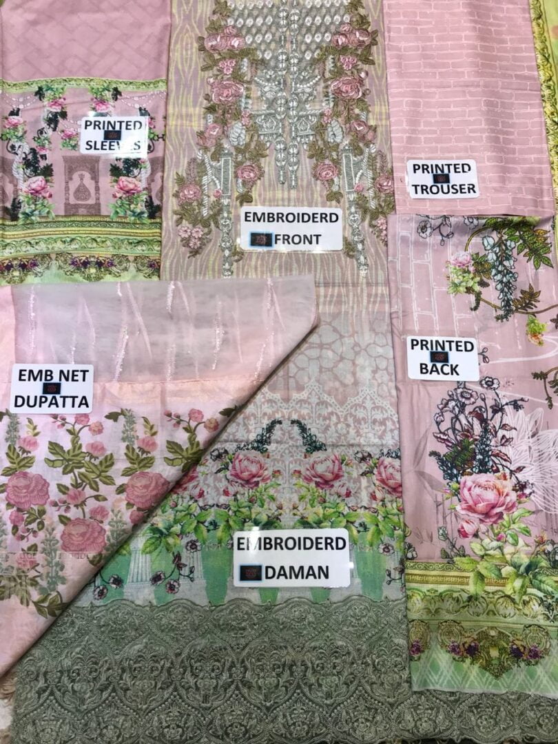 Baroque Jazmin Lawn Suit Collection 2018