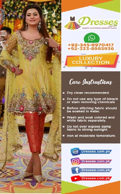 Latest bridal mehndi dresses on sale 2018