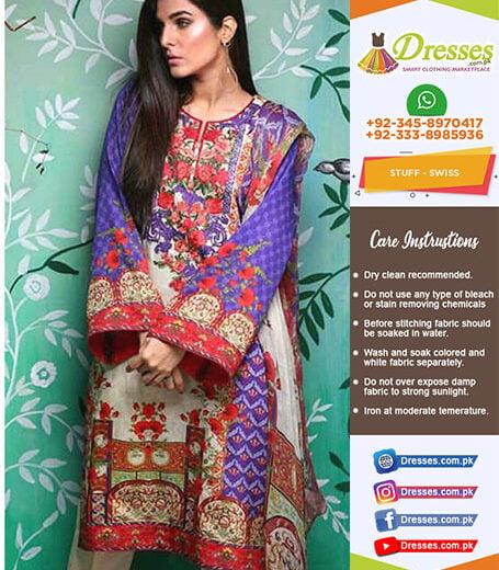 Ethnic Swiss Lawn Collection 2018