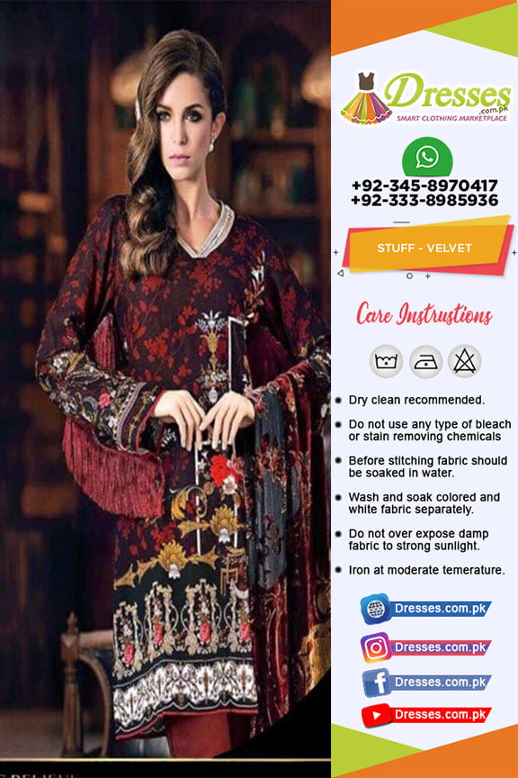 Gul ahmed velvet outlet suits 2018