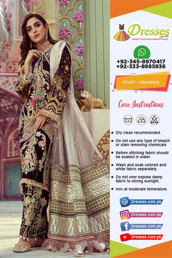 Crimson Organza Collection 2019 | Pakistani Dresses Marketplace