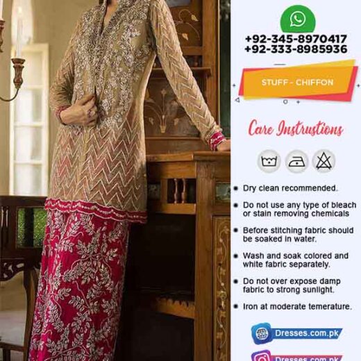 Zainab Chottani Bridal Chiffon Suit
