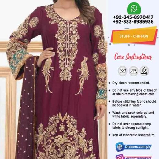 Ayesha Khan Chiffon Dresses Online