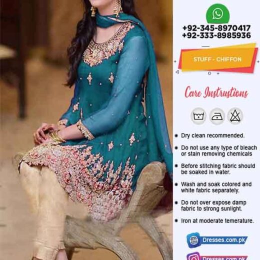 Aliza Waqar Chiffon Dress Online
