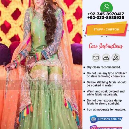 Pakistani Bridal Mehndi Dresses