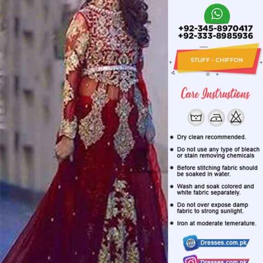 Pakistani Bridal Frock Eid Dresses