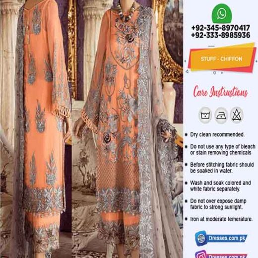 Pakistani Latest Chiffon Dresses 2019