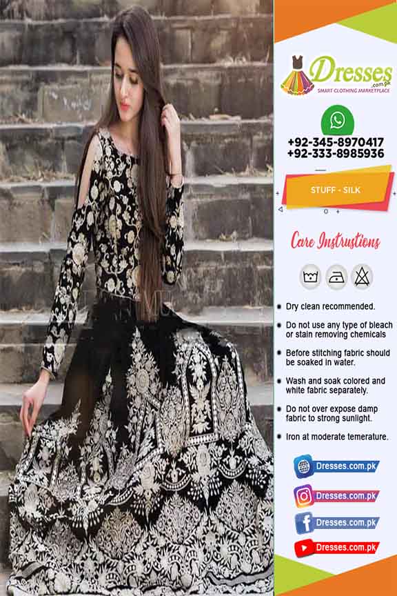 silk frock design 2020