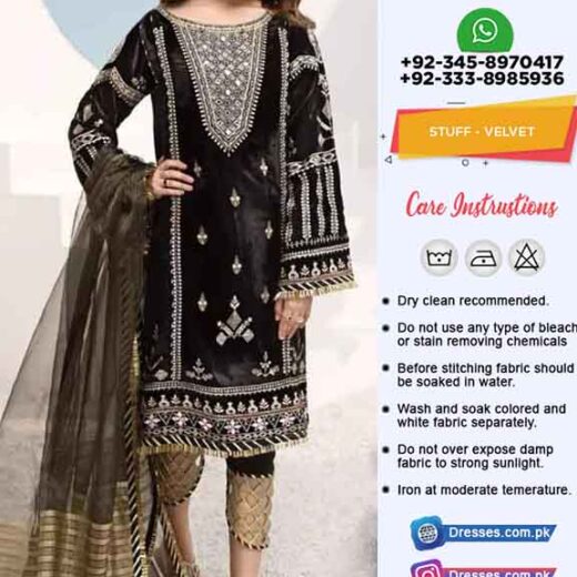 Pakistani Latest Velvet Clothes Online