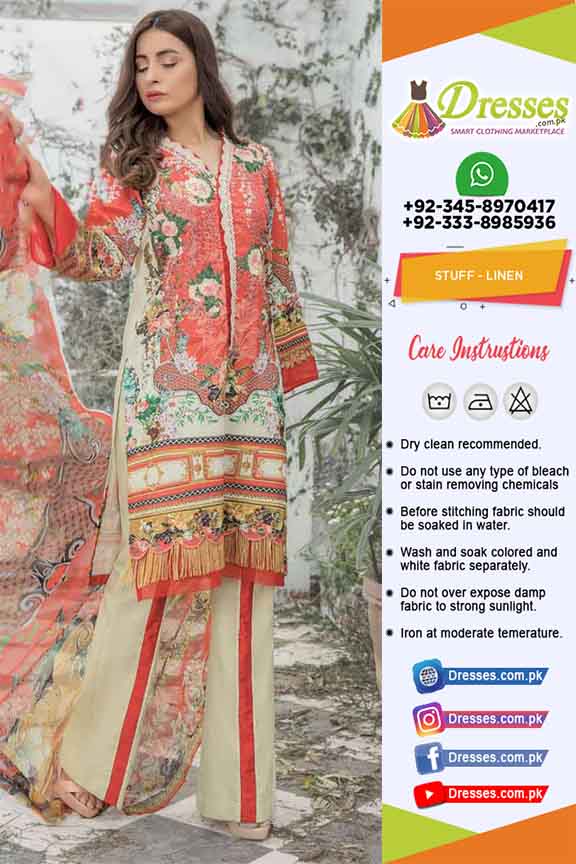 Firdous Linen Embroidered Pakistani salwar kameez wool shawl clearance £23 