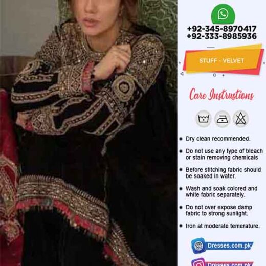 Pakistani Embroidered Velvet Online