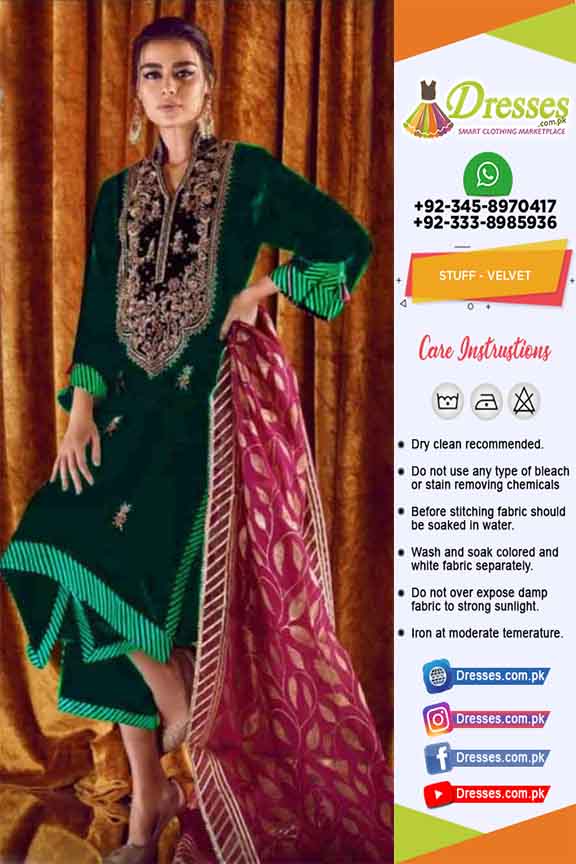 Zainab Chottani Velvet Clothes 2020 | Pakistani Dresses Marketplace