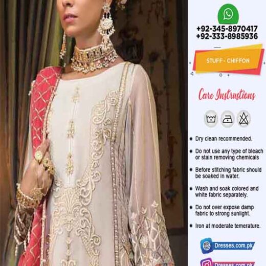 Pakistani Wedding Chiffon Dresses
