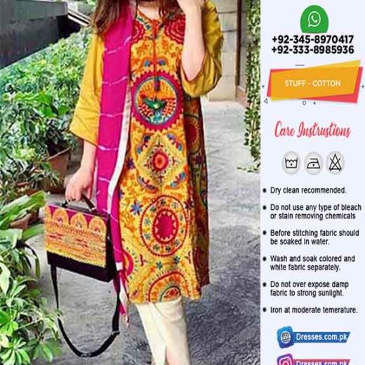 Pakistani Phulkari Cotton Dresses 2020