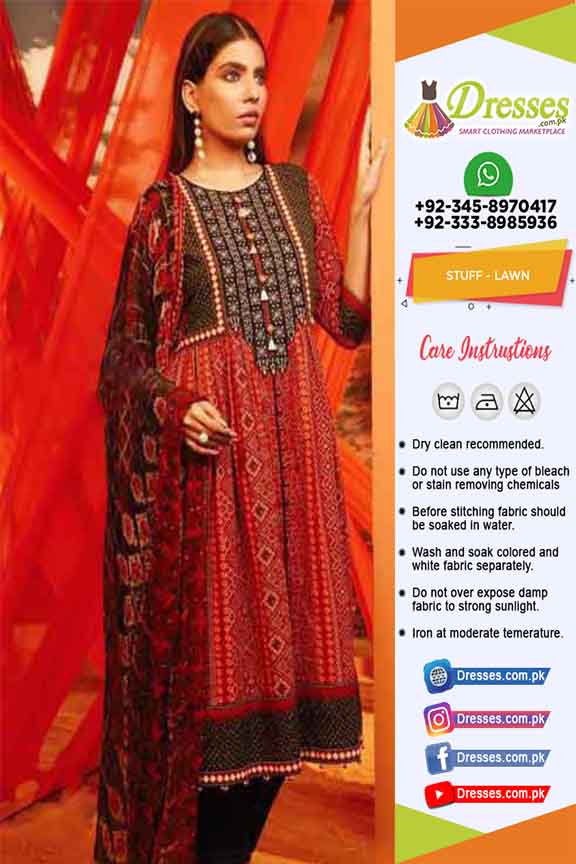 stitched lawn suits designs