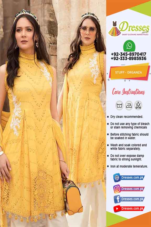 Maria B Chikankari Eid Dresses Online