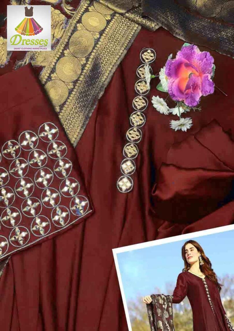 Pakistani Silk Frock Dresses 2021