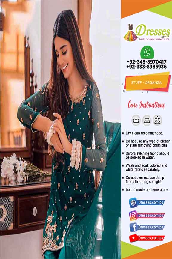 Agha Noor Organza Dresses Online