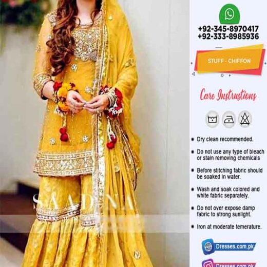 Pakistani Bridal Chiffon Dresses