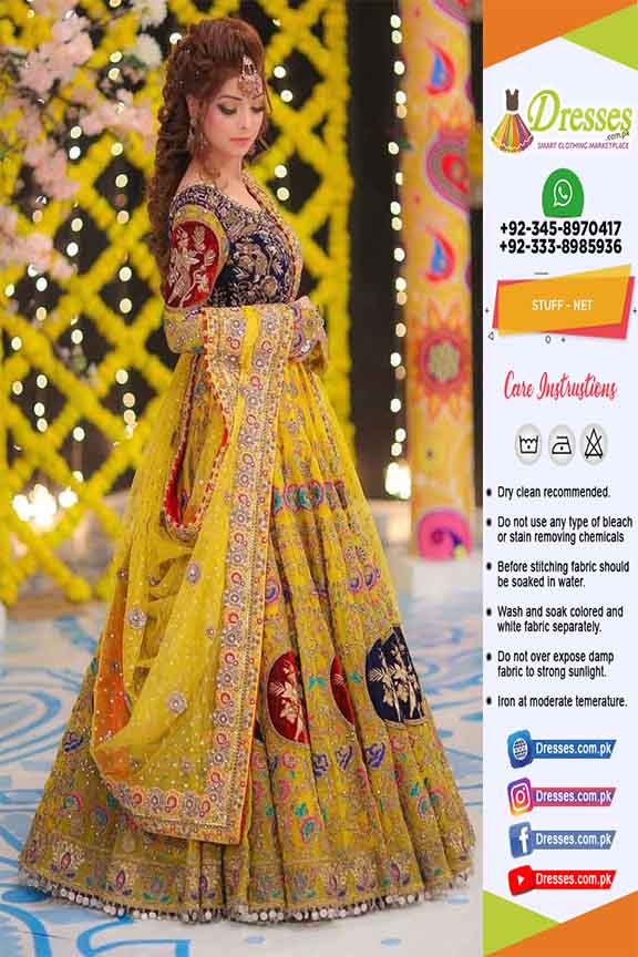 Kashees Bridal Mehndi Collection 2022 | Pakistani Dresses Marketplace