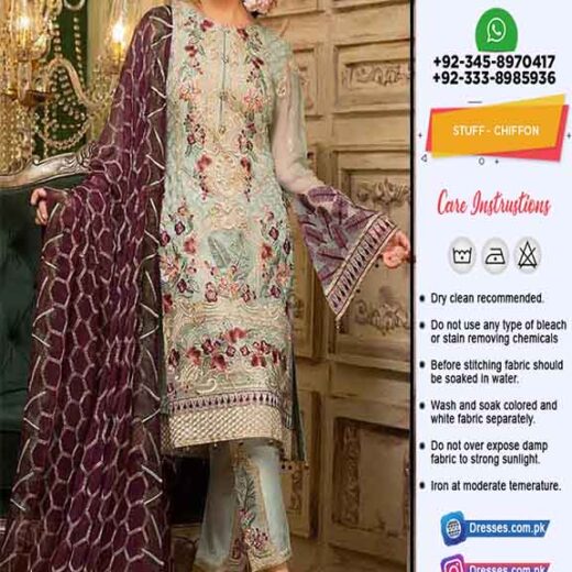 Pakistani Eid Chiffon Dresses Online