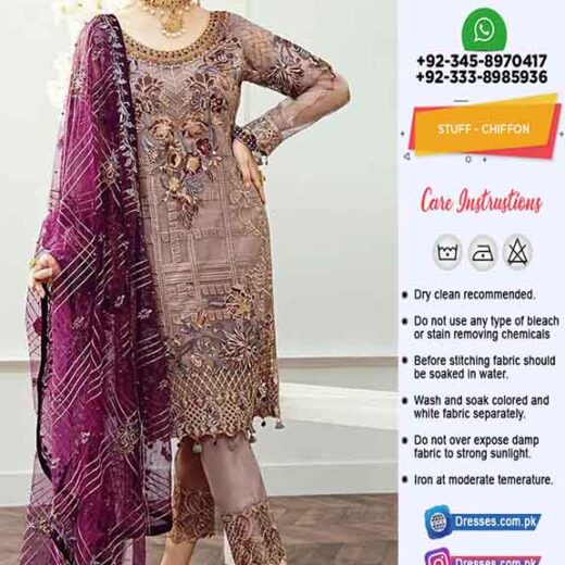 Ramsha Chiffon Eid Dresses Online