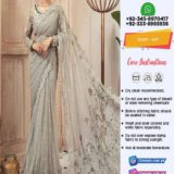 Maria B Bridal Net Saree Online